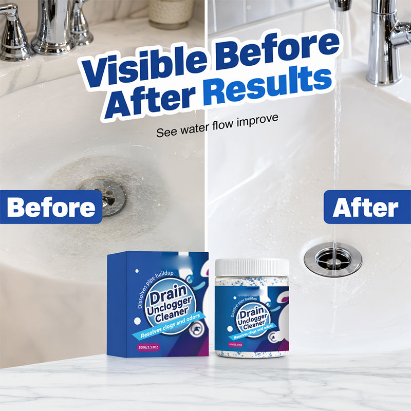📢📢40% OFF !! ⏰Fast-Acting Pipe Drain Cleaner Powder